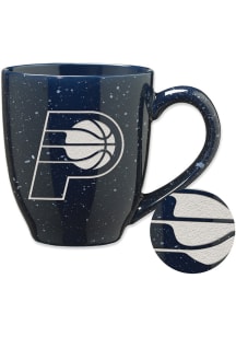 Indiana Pacers Standard 16oz Speckle Ceramic Mug - Navy Blue