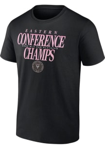 Inter Miami CF Black 2025 Conference Champions Short Sleeve T Shirt