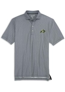Johnnie O Colorado Buffaloes Mens Black Hinson Vault Short Sleeve Fashion Polo