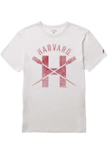 Harvard Crimson White Vintage Name Short Sleeve Fashion T Shirt