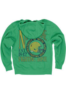 Blue 84 Notre Dame Fighting Irish Mens Kelly Green Hamden Football Helmet Long Sleeve Hoodie