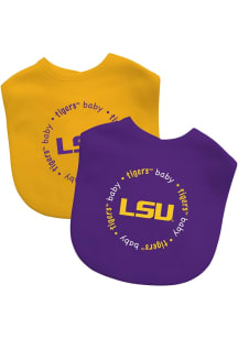 LSU Tigers 2pk Logo Baby Bib