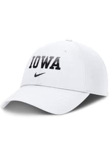 Nike Iowa Hawkeyes Campus Structured Club Cap Adjustable Hat - White