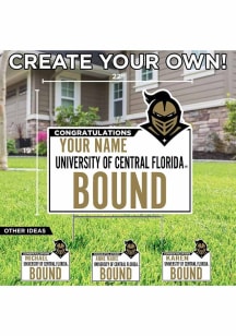 UCF Knights Personalized School Bound Yard Sign - White