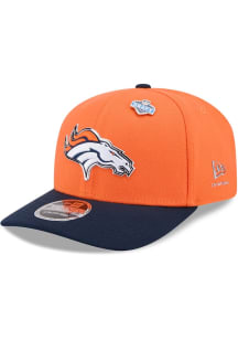 New Era Denver Broncos 2026 NFL Draft Stretch Snap 9SEVENTY Adjustable Hat - Orange