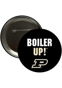 Purdue Boilermakers 3" Boiler Up! Button - Black