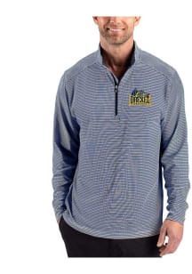 Cutter and Buck Drexel Dragons Mens Navy Blue Forge Eco Long Sleeve Qtr Zip Pullover