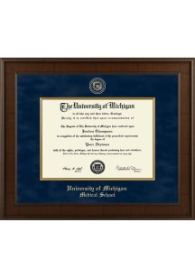 Michigan Wolverines Masterpiece Madison Diploma Frame - Navy Blue