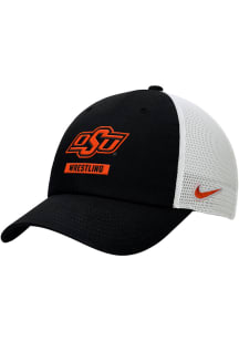 Nike Oklahoma State Cowboys Wrestling Rise Trucker Adjustable Hat - Black