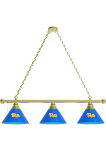 Pitt Panthers 3 Shade Gold Billiard Lamp