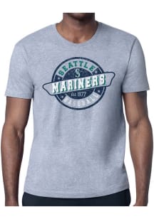 Starter Seattle Mariners Grey Route 66 Short Sleeve T Shirt