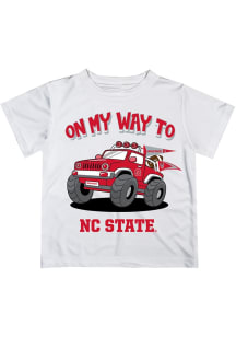 Vive La Fete NC State Wolfpack Toddler White On My Way Short Sleeve T-Shirt
