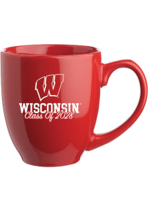 Wisconsin Badgers 16oz Class of 2028 Glossy Bistro Ceramic Mug - Red