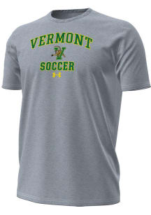 Under Armour Vermont Catamounts Grey Soccer Performance Short Sleeve T Shirt