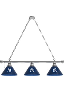 New York Yankees 3 Shade Silver Billiard Lamp