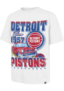 47 Detroit Pistons White Regional Foundation Short Sleeve Fashion T Shirt