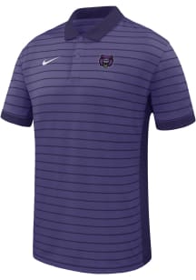 Nike Central Arkansas Bears Mens Purple Victory Stripe Short Sleeve Polo