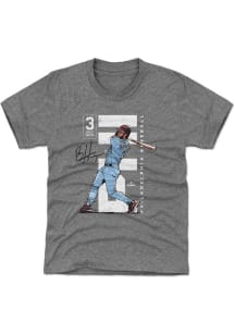 Bryce Harper Philadelphia Phillies Youth Grey Vertical Player Tee