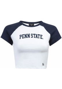 Hype and Vice Penn State Nittany Lions Womens Navy Blue Homerun Short Sleeve T-Shirt