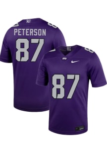 Mason Peterson  Nike TCU Horned Frogs Purple Football NIL Football Jersey