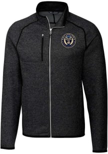 Cutter and Buck Philadelphia Union Mens Charcoal Mainsail Medium Weight Jacket
