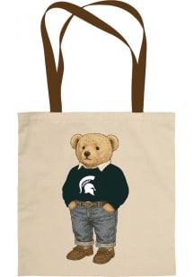 Michigan State Spartans White Teddy Bear Tote Tote