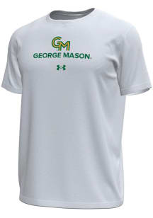 Under Armour George Mason University White Tech Stretch Short Sleeve T Shirt