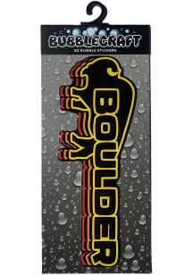 Boulder Black Buffalo Bubble Stickers - Black