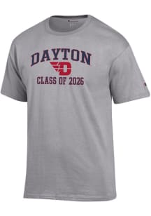 Champion Dayton Flyers Grey Font Class of 2026 Jersey Short Sleeve T Shirt