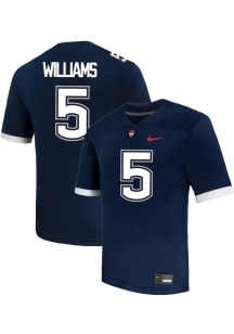 Hykeem Williams  Nike UConn Huskies Navy Blue NIL Name And Number Football Jersey