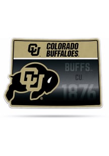 Colorado Buffaloes State Shape Pennant - Silver