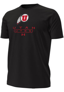 Under Armour Utah Utes Black Name Drop Short Sleeve T Shirt