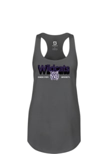 K-State Wildcats Womens Ash Shadow Tank Top