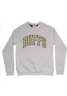 Homefield Colorado Buffaloes Mens Grey Classic Buffs Tri Blend Long Sleeve Fashion Sweatshirt