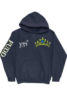 Azzi Fudd Campus Ink UConn Huskies Youth Tiara Long Sleeve Player Hoodie Navy Blue