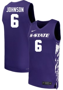 Marcus Johnson  Nike K-State Wildcats Purple NIL Name And Number Jersey