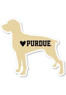 Purdue Boilermakers 3.5" Standing Dog Rugged Stickers - Black