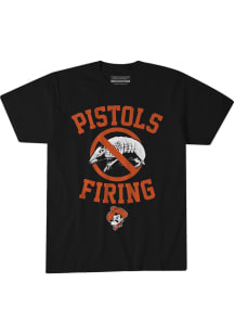 BreakingT Oklahoma State Cowboys Black Pistols Firing Short Sleeve Fashion T Shirt