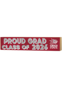 KH Sports Fan CSU Chico Wildcats Class of 2026 Block Sign - Red