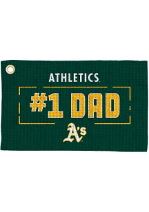 Oakland Athletics #1 Dad Waffle Golf Towel