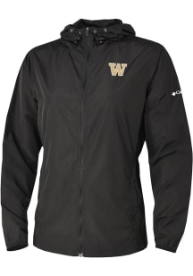 Columbia Washington Huskies Womens Black Heat Seal Prodigy Light Weight Jacket