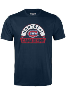 Levelwear Montreal Canadiens Youth Navy Blue Richmond Jr Banner Arch Short Sleeve T-Shirt