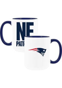 New England Patriots Tri Code 2 Pack Inner Color Ceramic Mug - White