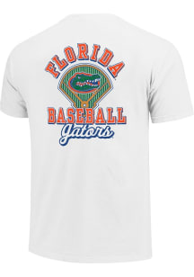 Florida Gators White Baseball Field Block Short Sleeve T Shirt