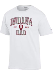 Champion Indiana Hoosiers White Est Date Dad Jersey Short Sleeve T Shirt