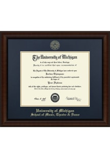 Michigan Wolverines Embossed Lenox School of Music, Theatre & Dance Diploma Frame - Navy Blue