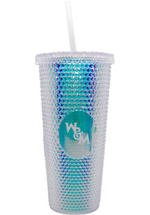 William & Mary Tribe 24oz Iridescent Studded Straw Tumbler