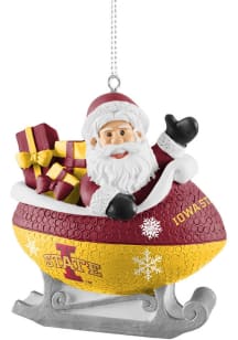 Iowa State Cyclones Sleigh Ornament - Cardinal