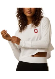 Greyson Ohio State Buckeyes Womens White Sloane LS Tee