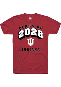 Rally Indiana Hoosiers Crimson Class of 2028 Short Sleeve T Shirt